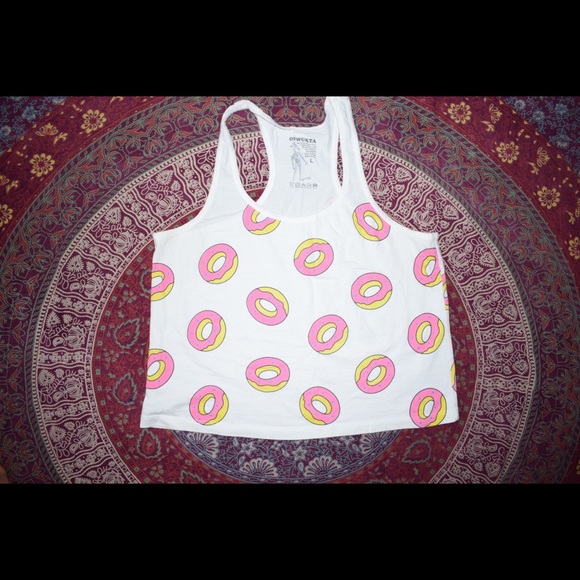 ODD FUTURE Tops - Donut printed Tee.